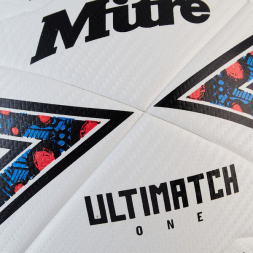 Мяч футб. MITRE Ultimatch One 24, 5-B01789C29, р.4, 24 пан.ТПУ, термосшивка, бело-черный