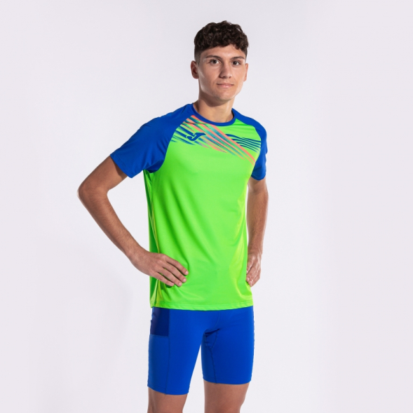 CAMISETA MANGA CORTA ELITE X VERDE FLUOR ROYAL