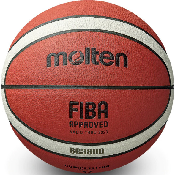 Мяч баск  MOLTEN B5G3800 р 5, FIBA Appr, синт комп кожа (ПУ),12 пан,бут кам,нейл корд,кор-беж-чер