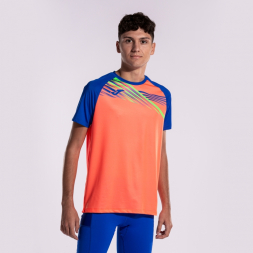 CAMISETA MANGA CORTA ELITE X CORAL FLUOR ROYAL