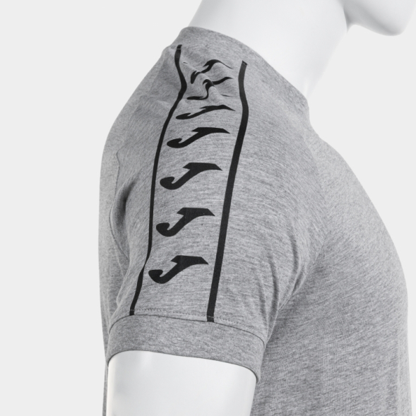 CAMISETA MANGA CORTA HEROIC GRIS NEGRO