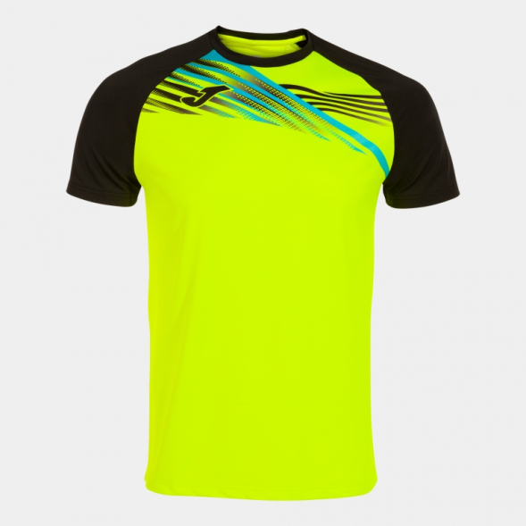 CAMISETA MANGA CORTA ELITE X AMARILLO FLUOR NEGRO