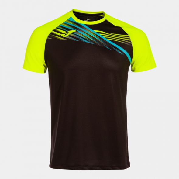 CAMISETA MANGA CORTA ELITE X NEGRO AMARILLO FLUOR