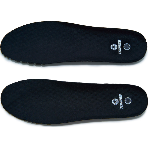 Стельки для обуви TORRES, TI59241-45, р.45, толщина 4-7мм, ЭВА,текстиль, черный
