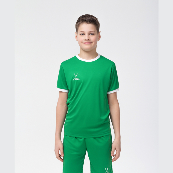 Футболка футбольная JÖGEL CAMP Origin, зеленый/белый, детский