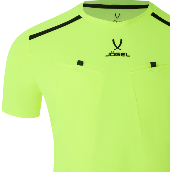 Футболка судейская JÖGEL DIVISION PerFormDRY Referee Tee, желтый неон