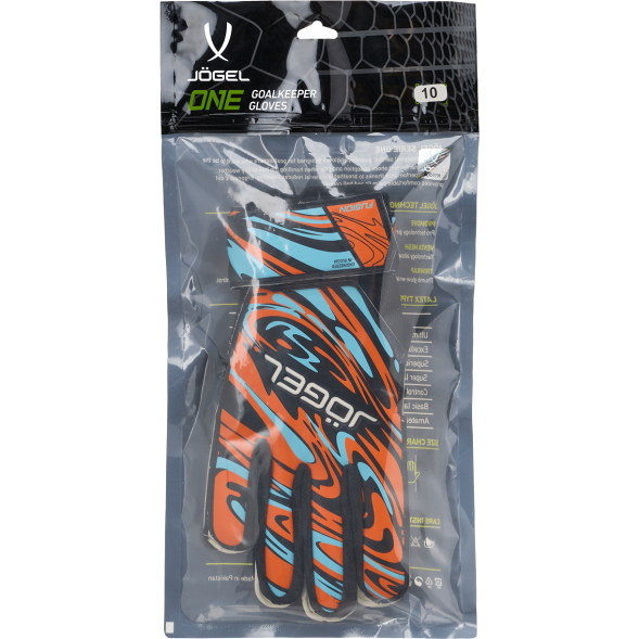 БЕЗ УПАКОВКИ Перчатки вратарские JOGEL Fusion AL3 Flat, оранжевый