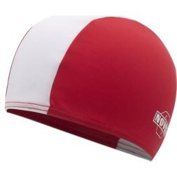 Шапочка для плавания NOVUS, полиэстер, красн/бел, NPC-41