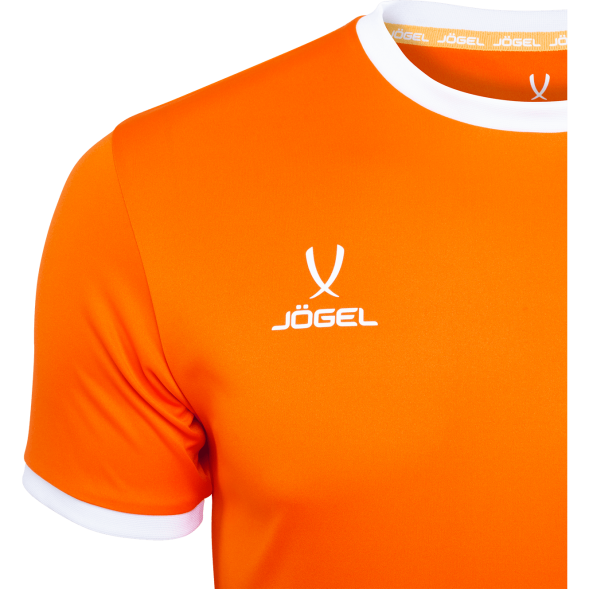 Футболка футбольная JÖGEL CAMP Origin, оранжевый/белый, детский