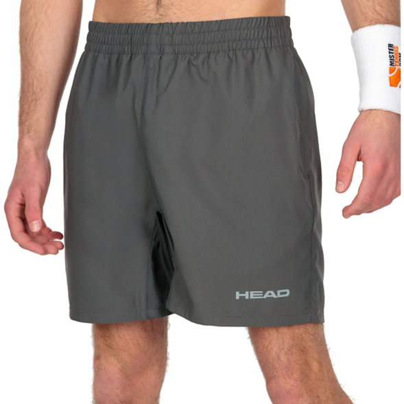 Шорты тренир. муж. HEAD Club Shorts M 811379-AN-S, р.S, 100% полиэстер, серый