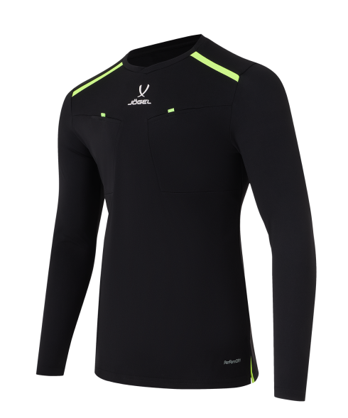 Футболка судейская с длинным рукавом JOGEL DIVISION PerFormDRY Referee LS Tee, черный