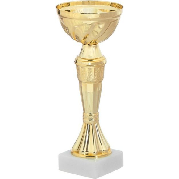 Кубок 162, зол., подставка камень, 18,2 х 7 х 5 см