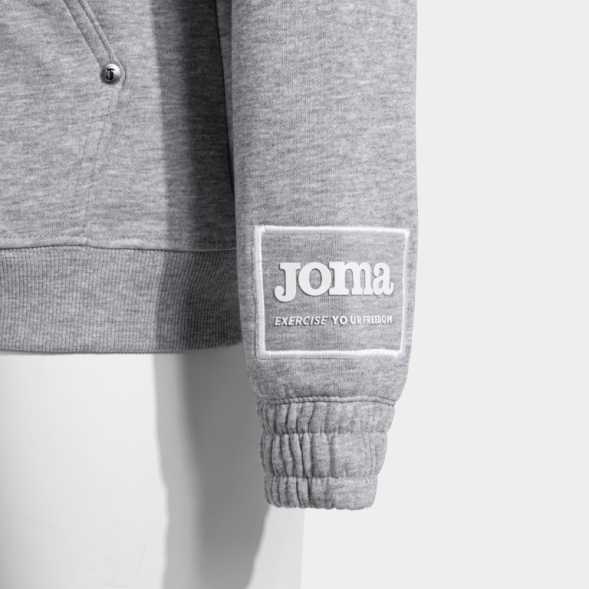 CHAQUETA CON CAPUCHA URBAN STREET GRIS MELANGE