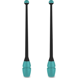 Булавы для художественной гимнастики INDIGO IN017, длина 36 см, каучук, вставляющиеся