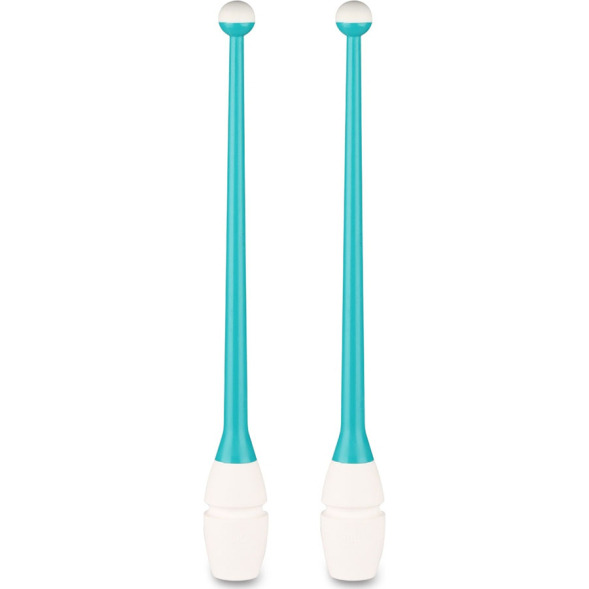 Булавы для художественной гимнастики INDIGO IN017, длина 36 см, каучук, вставляющиеся