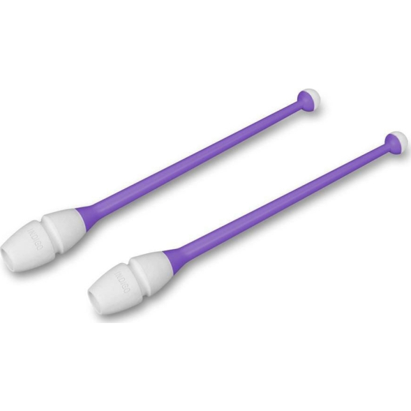 Булавы для художественной гимнастики INDIGO IN017, длина 36 см, каучук, вставляющиеся