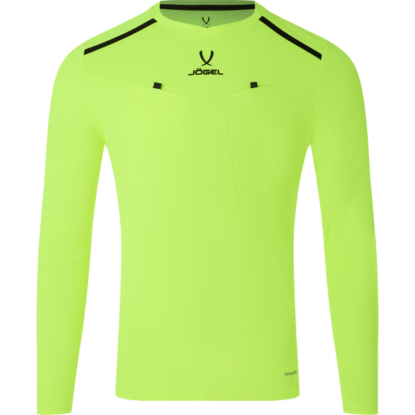 Футболка судейская с длинным рукавом JÖGEL DIVISION PerFormDRY Referee LS Tee, желтый неон