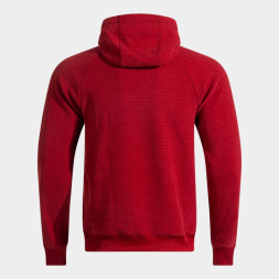 SUDADERA CON CAPUCHA INDOOR-GYM CORAL FLÚOR