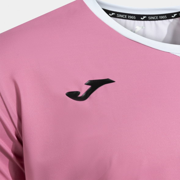 CAMISETA MANGA CORTA SMASH DEUCE ROSA BLANCO