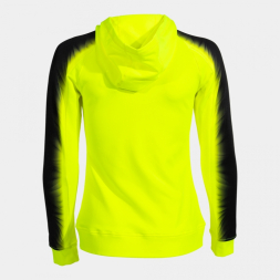 CHAQUETA CON CAPUCHA ELITE XI AMARILLO FLUOR NEGRO