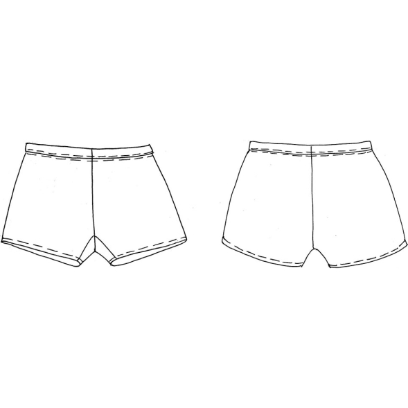 Шорты гимнастические Indigo SM-127-32, размер 32, черный