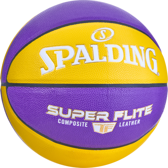 СЦ*Мяч баск. SPALDING Super Flite 76930z, р.7, синт. кожа (композит), желто-фиолетовый