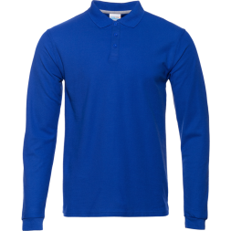 Рубашка поло мужская STAN длинный рукав хлопок/полиэстер 185, 104S