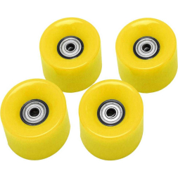 Набор колес для миниборда цвет желтый (подшипник ABEC-5), AW-18.05