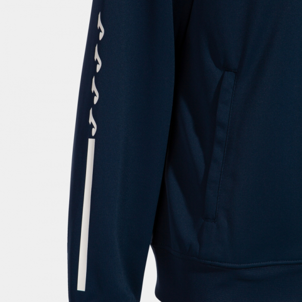 CHAQUETA CON CAPUCHA ECO SUPERNOVA MARINO BLANCO