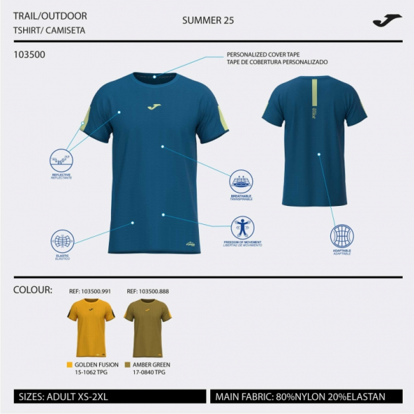 CAMISETA MANGA CORTA R-TRAIL NATURE VERDE