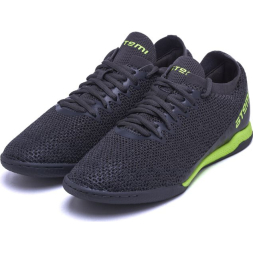 Бутсы футбольные ATEMI, SBA-003 INDOOR JUNIOR, цв. серый/ ярко-салатовый (36)