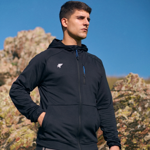 CHAQUETA CON CAPUCHA MYSTIC NEGRO