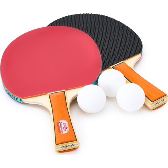 Набор для настольного тенниса DOUBLE FISH 036A, 2 ракетки и 3 мяча