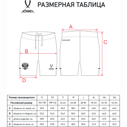 Шорты вратарские JÖGEL NATIONAL PerFormDRY GK Shorts, черный
