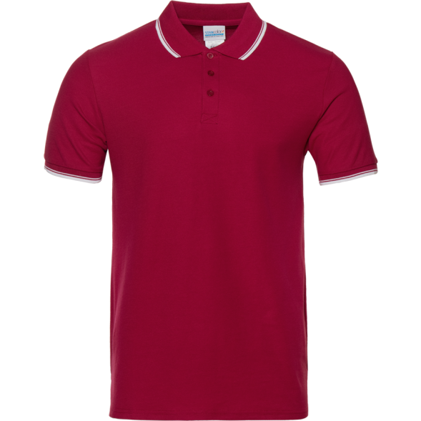 Рубашка поло мужская STAN с окантовкой хлопок/полиэстер 185, 04T