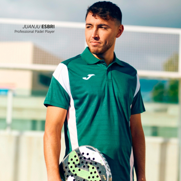 POLO MANGA CORTA MONTREAL VERDE ROSA