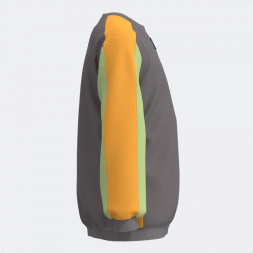 SUDADERA KIDS CAMP GRIS LIMA AMARILLO