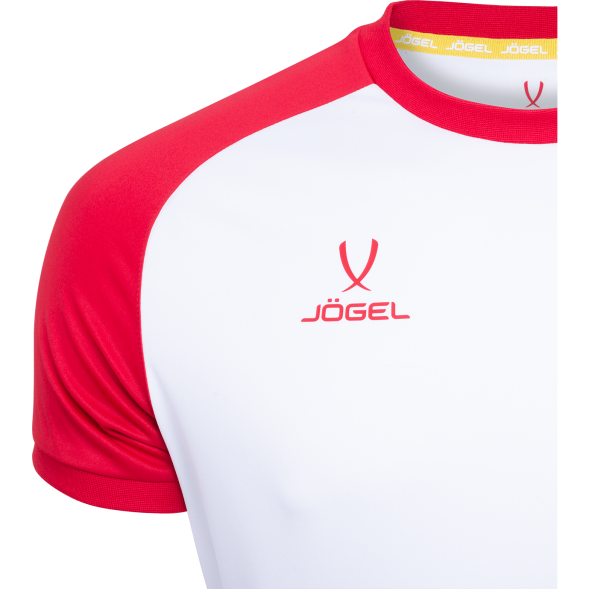 Футболка игровая JÖGEL CAMP Reglan Jersey, белый/красный