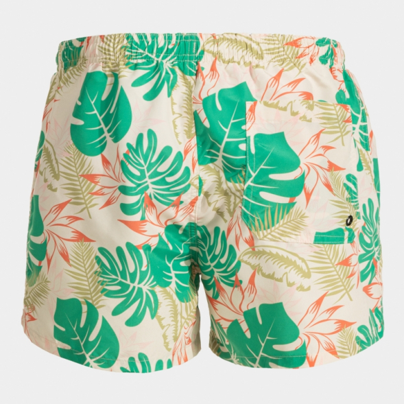 BERMUDA DE BAÑO SANTA MÓNICA BEIGE VERDE