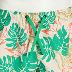 BERMUDA DE BAÑO SANTA MÓNICA BEIGE VERDE