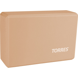 Блок для йоги TORRES, YL8005, размер 8x15x23 см, материал ЭВА, голубой