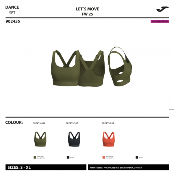 SUJETADOR DEPORTIVO STEP VERDE