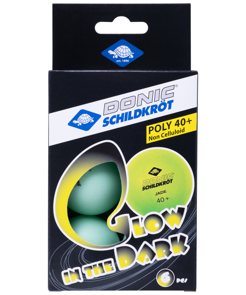 Мяч для настольного тенниса Glow in the dark, 6 шт.