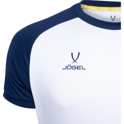 Футболка игровая JÖGEL CAMP Reglan Jersey, белый/темно-синий