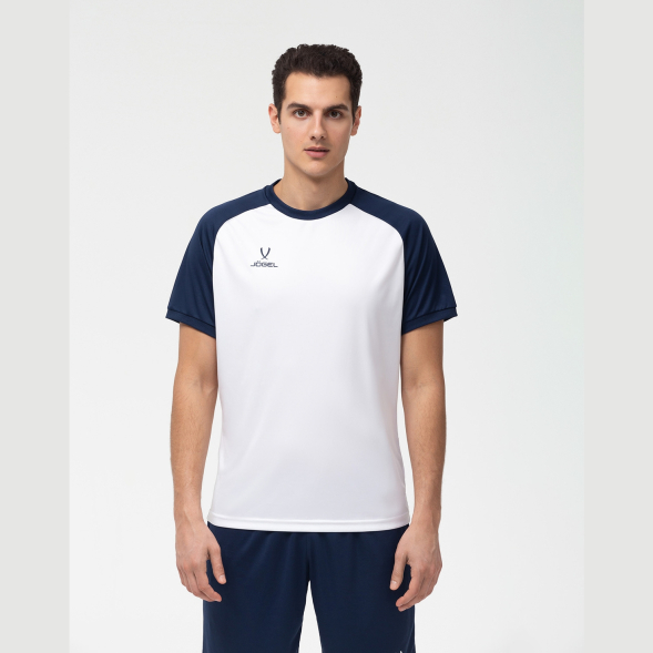 Футболка игровая JÖGEL CAMP Reglan Jersey, белый/темно-синий