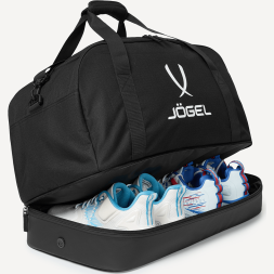 Сумка спортивная с двойным дном JOGEL Division Double Bottom Bag, черный