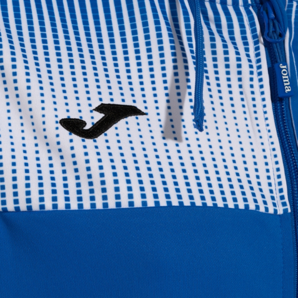 CHAQUETA CON CAPUCHA ECO SUPERNOVA ROYAL BLANCO