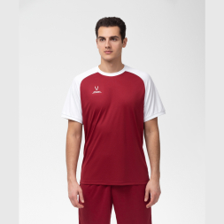 Футболка игровая JÖGEL CAMP Reglan Jersey, гранатовый/белый