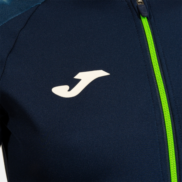 CHAQUETA CON CAPUCHA ELITE XI MARINO VERDE FLUOR