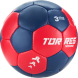Мяч ганд. TORRES Training, H32453, р.3, ПУ, 4 подкл. слоя, руч. сшивка, сине-красный